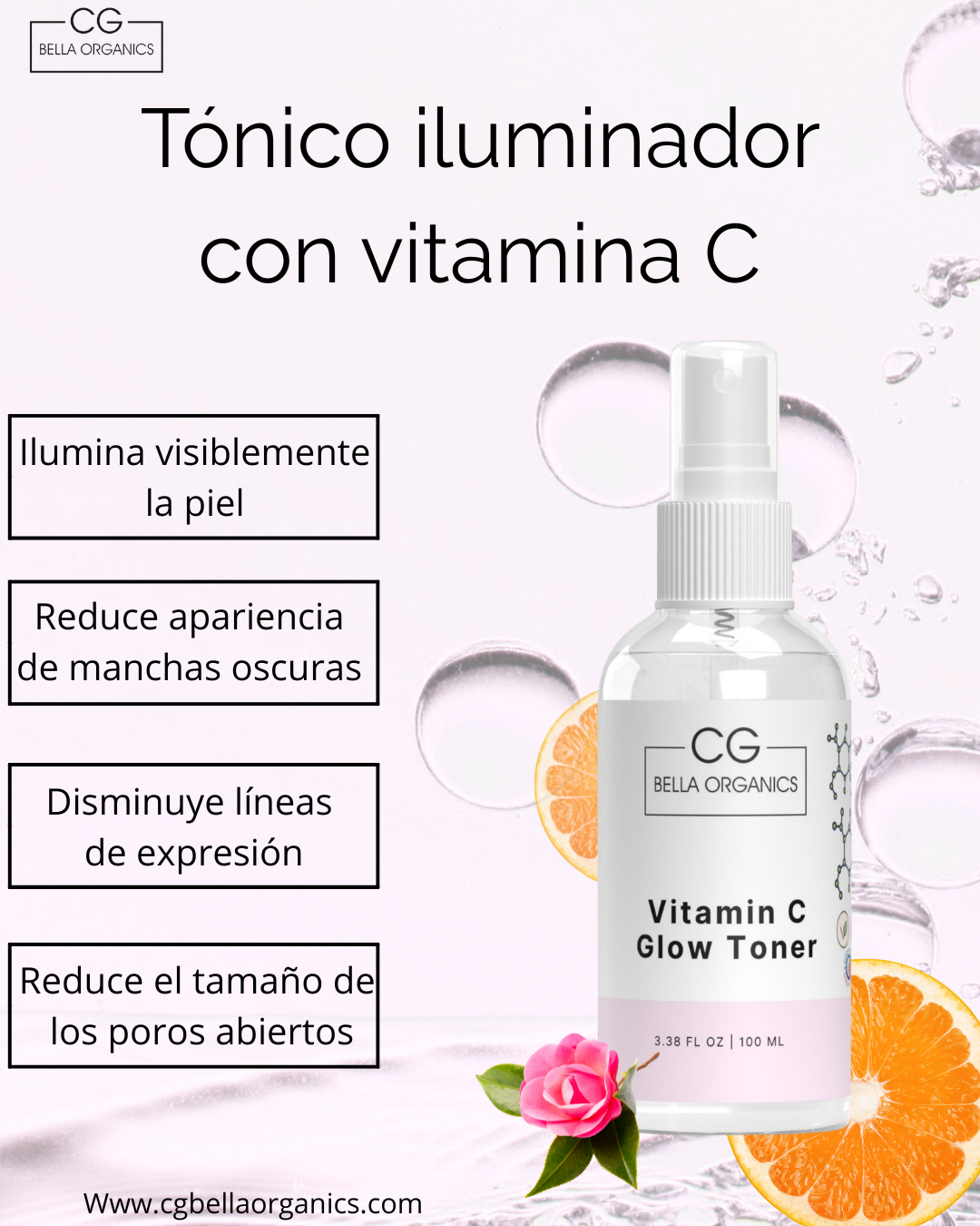 TÓNICO FACIAL ILUMINADOR Y ACLARADOR DE MANCHAS