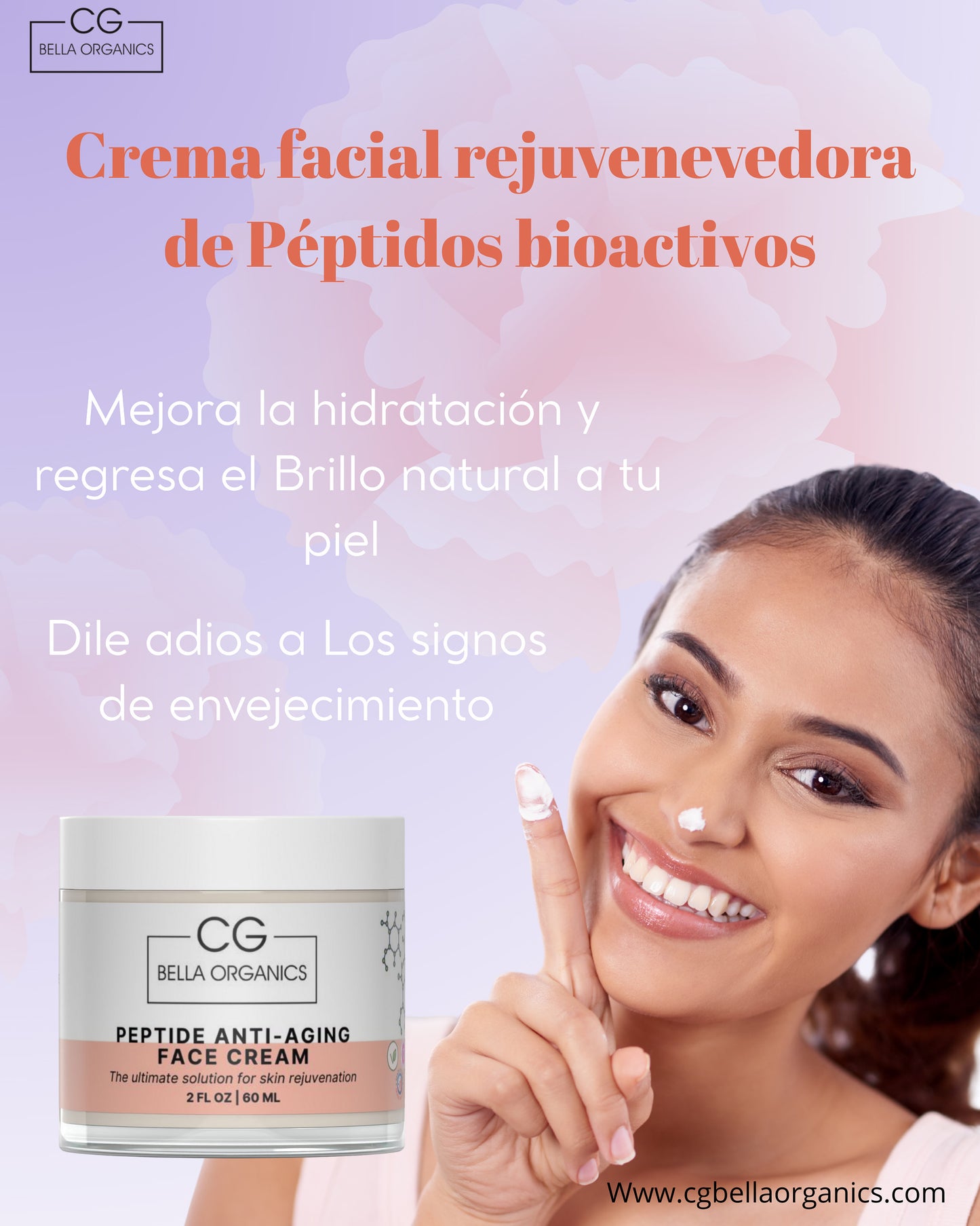 CREMA FACIAL ANTI-ENVEJECIMIENTO DE PÉPTIDOS BIOACTIVOS
